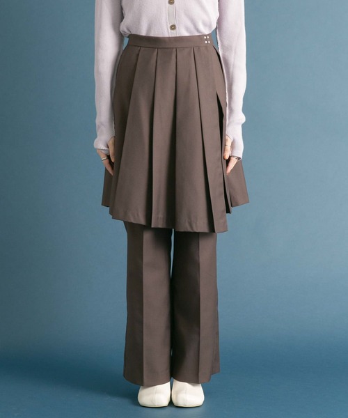 KBF(ケイビーエフ)の「プリーツスカートSETパンツ(その他パンツ・レディース・ダークブラウン/グレー・ONE)」の21枚目の写真