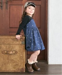 petit main | 【リンク】リボン刺しゅうワンピース(キッズ)(ワンピース)