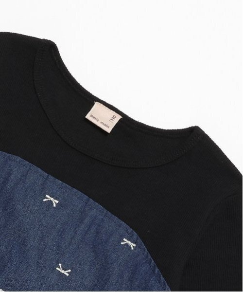 petit main（プティマイン）の「【リンク】リボン刺しゅうワンピース(キッズ)（ワンピース・キッズ・ネイビー/アイボリー・110cm/120cm/130cm/90cm/100cm/80ｃｍ）」の15枚目の写真