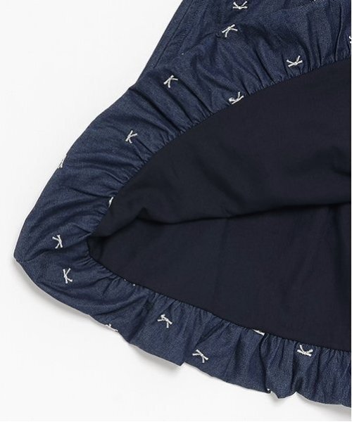 petit main（プティマイン）の「【リンク】リボン刺しゅうワンピース(キッズ)（ワンピース・キッズ・ネイビー/アイボリー・110cm/120cm/130cm/90cm/100cm/80ｃｍ）」の20枚目の写真