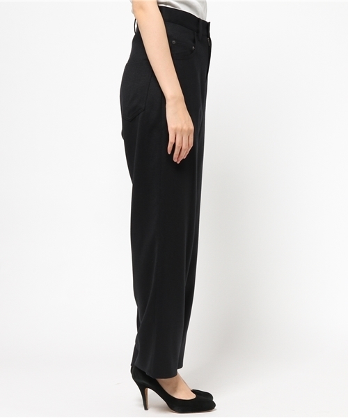 JOURNAL STANDARD（ジャーナルスタンダード）の「ハイカウントサキソニー ワイド5ポケットパンツ#（その他パンツ・レディース・ネイビー/グレー/アイボリー・34/38/36）」の5枚目の写真