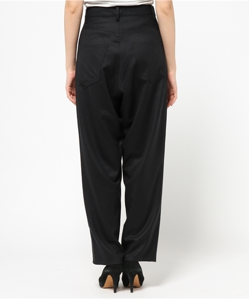 JOURNAL STANDARD（ジャーナルスタンダード）の「ハイカウントサキソニー ワイド5ポケットパンツ#（その他パンツ・レディース・ネイビー/グレー/アイボリー・34/38/36）」の6枚目の写真