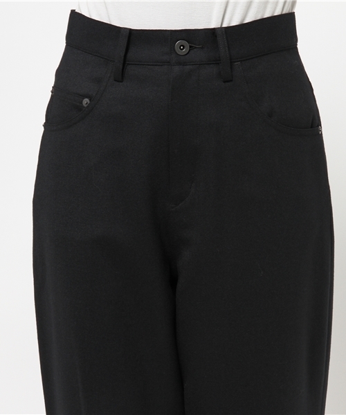 JOURNAL STANDARD（ジャーナルスタンダード）の「ハイカウントサキソニー ワイド5ポケットパンツ#（その他パンツ・レディース・ネイビー/グレー/アイボリー・34/38/36）」の7枚目の写真