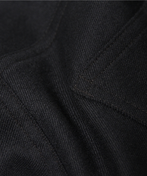 JOURNAL STANDARD（ジャーナルスタンダード）の「ハイカウントサキソニー ワイド5ポケットパンツ#（その他パンツ・レディース・ネイビー/グレー/アイボリー・34/38/36）」の12枚目の写真