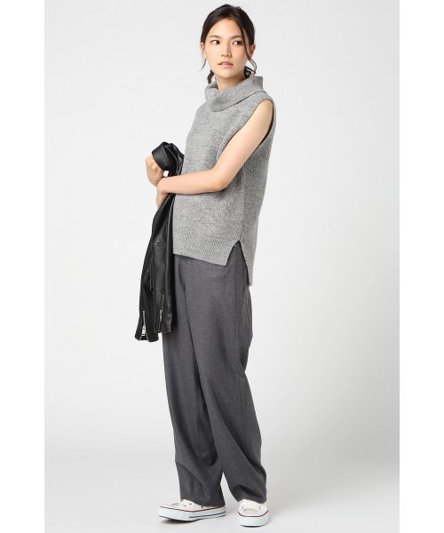 JOURNAL STANDARD（ジャーナルスタンダード）の「ハイカウントサキソニー ワイド5ポケットパンツ#（その他パンツ・レディース・ネイビー/グレー/アイボリー・34/38/36）」の19枚目の写真