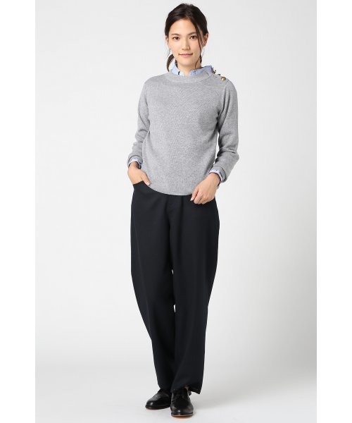 JOURNAL STANDARD（ジャーナルスタンダード）の「ハイカウントサキソニー ワイド5ポケットパンツ#（その他パンツ・レディース・ネイビー/グレー/アイボリー・34/38/36）」の21枚目の写真