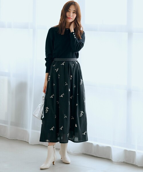 ロージーモンスター　クレイジーオーガンジースカート　ブラック ロージーモンスター クレイジーオーガンジースカート ブラック Bottoms