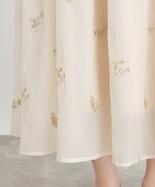 grove（グローブ）の「◆オーガンジー刺繍タックスカート（スカート・レディース・ブラック/ライトベージュ・03/02/01/04/05）」の16枚目の写真