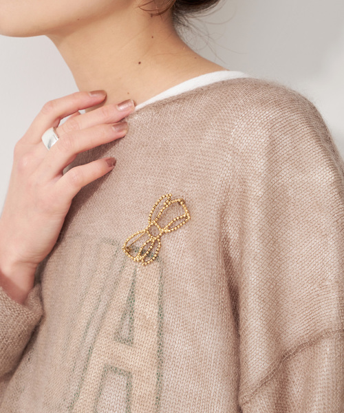 アデル ビジュー CUTSELL ribbon brooch ブローチ リボン ADER Bijoux / アデル ビジュー CUTSELL ribbon brooch 【公式通販】