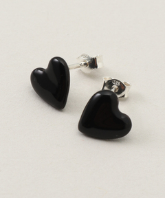 ジルコニアブラックフラワーピアス（ピアス（片耳用））｜e.m.