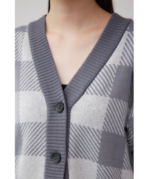 MARY QUANT×AZUL ロゴカーディガン AZUL by moussy（アズールバイマウジー）の「MARY QUANT×AZUL