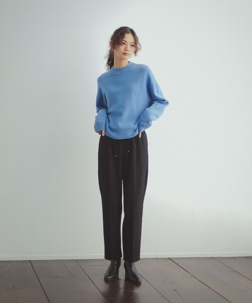 B:MING by BEAMS（ビーミングバイビームス）の「裏起毛 イージーパンツ（S～L）（その他パンツ・レディース・ブラウン系その他3/ブラック・SMALL/LARGE/MEDIUM）」の2枚目の写真