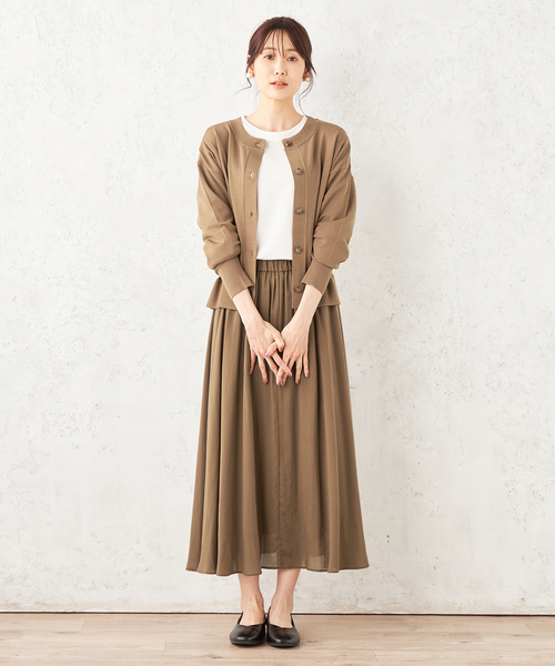 Petit Honfleur(プチオンフルール)の「ショートカーディガン(カーディガン/ボレロ・レディース・ブラック/グレー/モカ・M/L)」の18枚目の写真