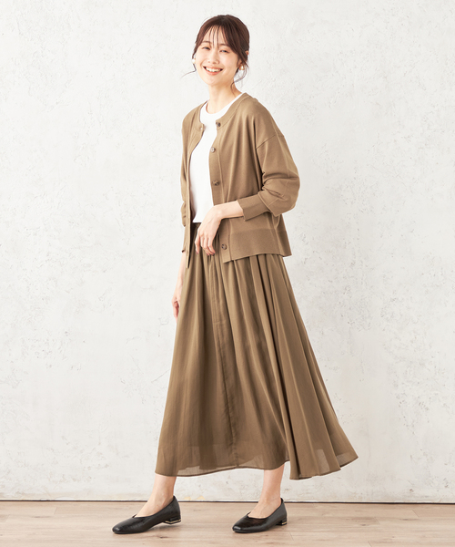 Petit Honfleur(プチオンフルール)の「ショートカーディガン(カーディガン/ボレロ・レディース・ブラック/グレー/モカ・M/L)」の20枚目の写真