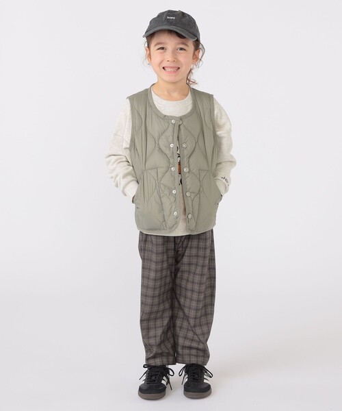 TAION（タイオン）の「【WEB限定】TAION:100～150cm / ミリタリー ダウン ベスト（ダウンベスト・キッズ・ダークオリーブ/ダークグリーン・100/110/120/130/140/150）」の21枚目の写真