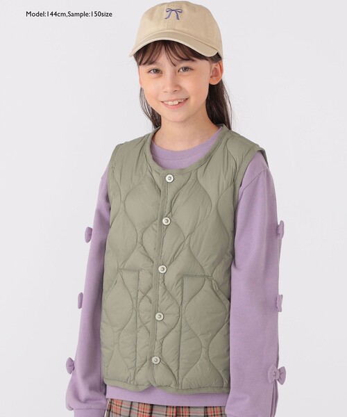 TAION（タイオン）の「【WEB限定】TAION:100～150cm / ミリタリー ダウン ベスト（ダウンベスト・キッズ・ダークオリーブ/ダークグリーン・100/110/120/130/140/150）」の22枚目の写真