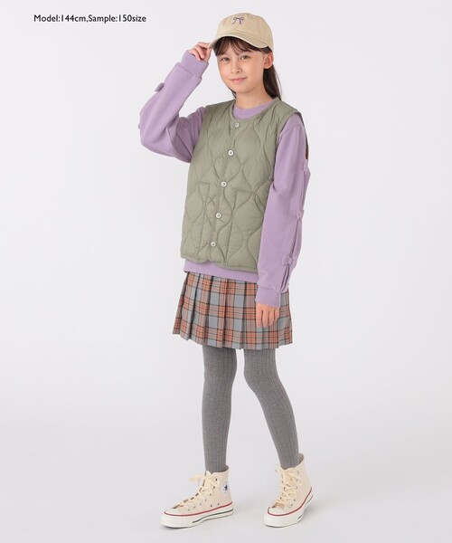 TAION（タイオン）の「【WEB限定】TAION:100～150cm / ミリタリー ダウン ベスト（ダウンベスト・キッズ・ダークオリーブ/ダークグリーン・100/110/120/130/140/150）」の7枚目の写真