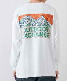 OUTDOOR EXCHANGE（アウトドアエクスチェンジ）の「【OUTDOOR EXCHANGE/アウトドアエクスチェンジ】サンセットマウンテン バックロゴ ロンT（Tシャツ/カットソー）」