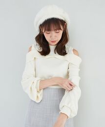 MAJESTIC LEGON | 2wayパールチェーン肩あきニット(ニット/セーター)