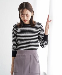 ミニケーブルニットプルオーバー