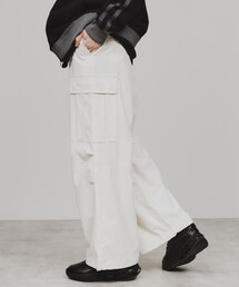 tk.TAKEO KIKUCHI | ナイロンワイドカーゴパンツ(カーゴパンツ)