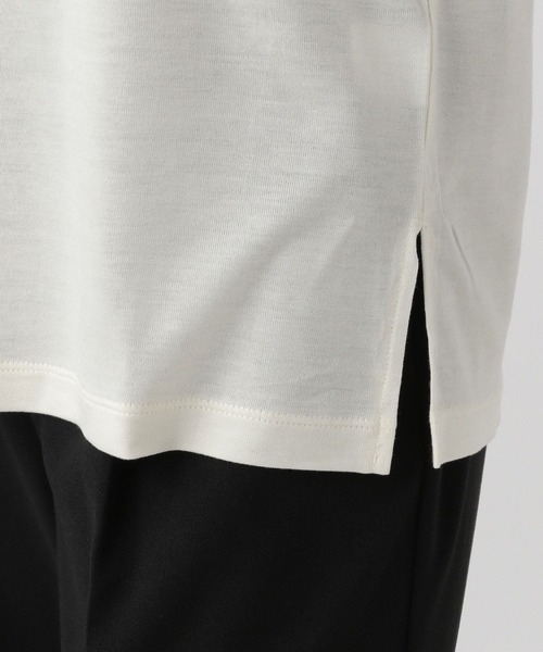 Elura(エルーラ)の「大人シアロンT/133591(Tシャツ/カットソー・レディース・ブラック/ダークブラウン/ホワイト・MEDIUM/LARGE)」の14枚目の写真