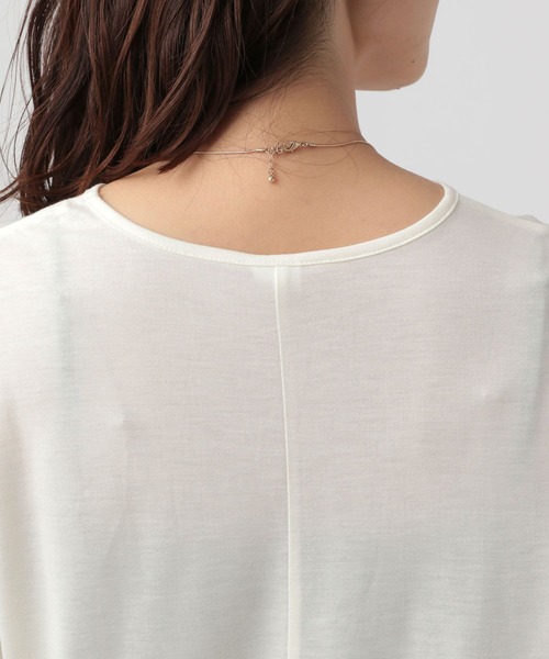 Elura(エルーラ)の「大人シアロンT/133591(Tシャツ/カットソー・レディース・ブラック/ダークブラウン/ホワイト・MEDIUM/LARGE)」の15枚目の写真