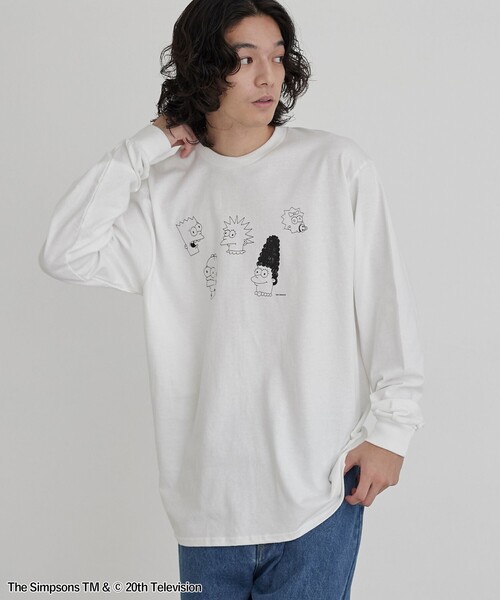 Share Spirit スケルトンプリント 長袖カットソー Share Spirit スケルトンプリント 長袖カットソー Share Spirit
