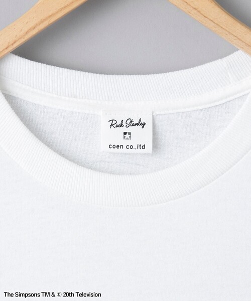 The Simpsons（ザ・シンプソンズ）の「THE SIMPSONS /ROCK STANLEY（ロックスタンレー）別注 プリントロングTシャツ（Tシャツ/カットソー・メンズ・ホワイト・M/L/XL）」の13枚目の写真