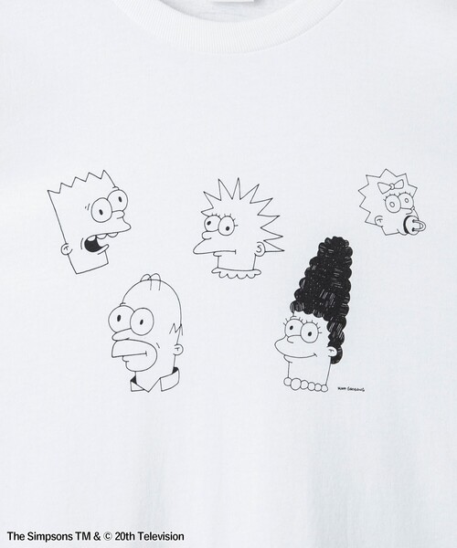 The Simpsons（ザ・シンプソンズ）の「THE SIMPSONS /ROCK STANLEY（ロックスタンレー）別注 プリントロングTシャツ（Tシャツ/カットソー・メンズ・ホワイト・M/L/XL）」の14枚目の写真