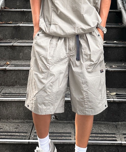DEFLEXTION（ディフレクション）の「【DEFLEXTION / ディフレクション】Cordura fabric half pants / コーデュラファブリック ハーフパンツ（その他パンツ・メンズ・ブラック/カーキ/オフホワイト/チャコールグレー・MEDIUM/LARGE）」の4枚目の写真