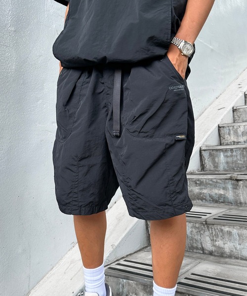 DEFLEXTION（ディフレクション）の「【DEFLEXTION / ディフレクション】Cordura fabric half pants / コーデュラファブリック ハーフパンツ（その他パンツ・メンズ・ブラック/カーキ/オフホワイト/チャコールグレー・MEDIUM/LARGE）」の3枚目の写真