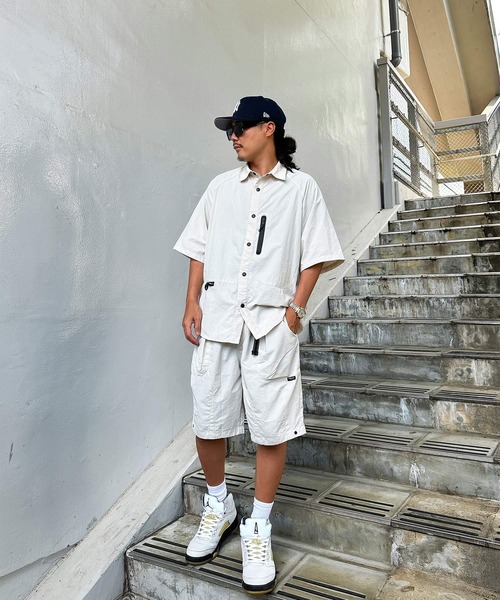 DEFLEXTION（ディフレクション）の「【DEFLEXTION / ディフレクション】Cordura fabric half pants / コーデュラファブリック ハーフパンツ（その他パンツ・メンズ・ブラック/カーキ/オフホワイト/チャコールグレー・MEDIUM/LARGE）」の7枚目の写真