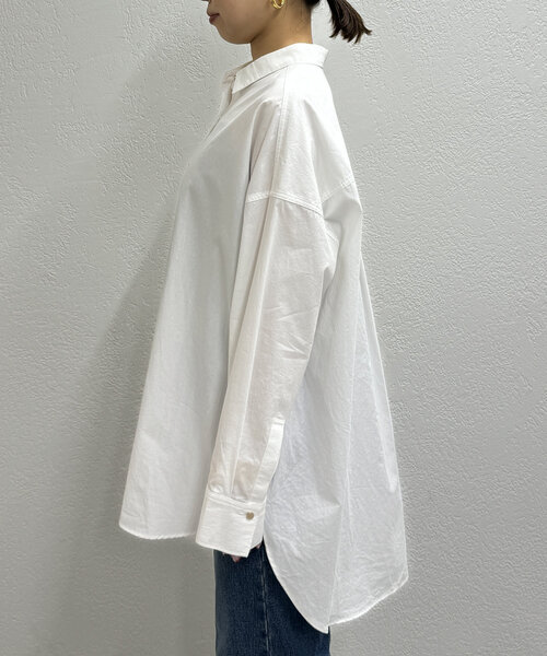 LOUNGEDRESS(ラウンジドレス)の「カシュクールシャツ(シャツ/ブラウス・レディース・ネイビー/ベージュ/オフホワイト・FREE)」の10枚目の写真