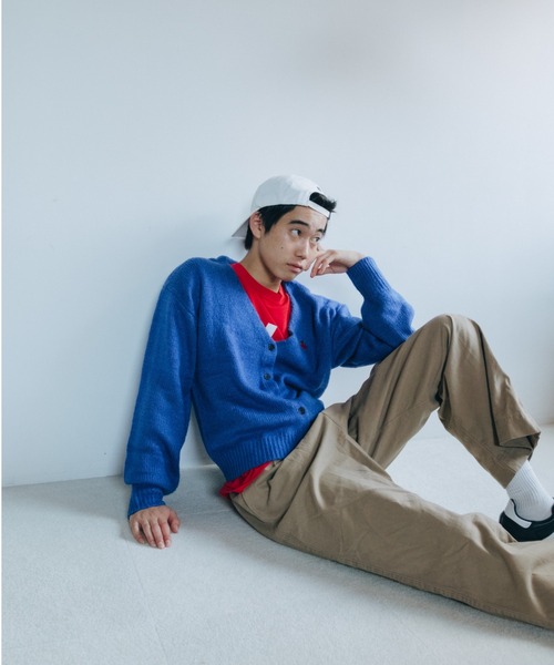 common gull products.（コモンガルプロダクツ）の「健やかなカーディガン（ニット/セーター・レディース・イエロー/ブルー/杢グレー/ピンク・MEDIUM/LARGE）」の21枚目の写真