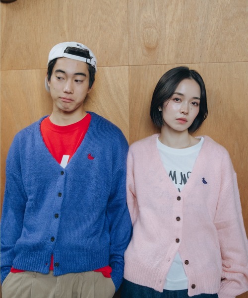 common gull products.（コモンガルプロダクツ）の「健やかなカーディガン（ニット/セーター・レディース・イエロー/ブルー/杢グレー/ピンク・MEDIUM/LARGE）」の15枚目の写真