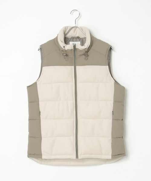 ikka（イッカ）の「sorona(R)コンビ中綿ベスト（ダウンベスト・メンズ・ブラック/ネイビー/ベージュ・S/M/L/XL）」の15枚目の写真