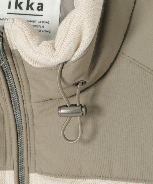 ikka（イッカ）の「sorona(R)コンビ中綿ベスト（ダウンベスト・メンズ・ブラック/ネイビー/ベージュ・S/M/L/XL）」の18枚目の写真