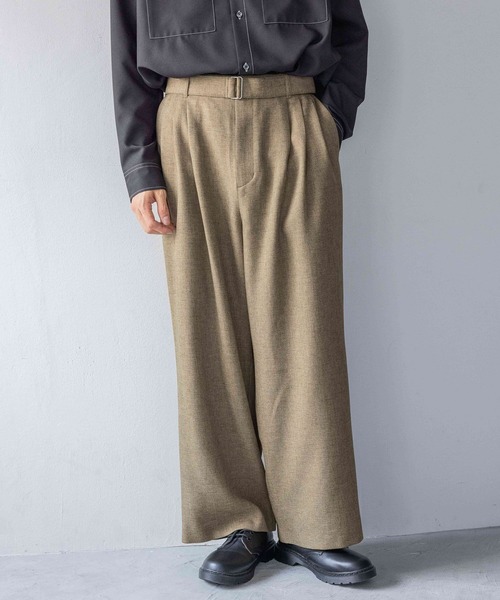 LOWRYS FARM(ローリーズファーム)の「ラナテックワイドパンツ 116660(スラックス・メンズ・ブラウン/グレー・MEDIUM/LARGE)」の1枚目の写真