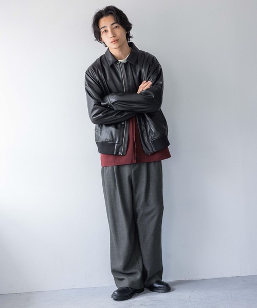 LOWRYS FARM(ローリーズファーム)の「ラナテックワイドパンツ 116660(スラックス・メンズ・ブラウン/グレー・MEDIUM/LARGE)」の7枚目の写真