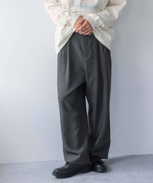 LOWRYS FARM(ローリーズファーム)の「ラナテックワイドパンツ 116660(スラックス・メンズ・ブラウン/グレー・MEDIUM/LARGE)」の9枚目の写真