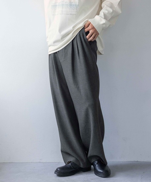 LOWRYS FARM(ローリーズファーム)の「ラナテックワイドパンツ 116660(スラックス・メンズ・ブラウン/グレー・MEDIUM/LARGE)」の10枚目の写真