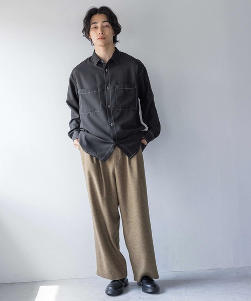 LOWRYS FARM(ローリーズファーム)の「ラナテックワイドパンツ 116660(スラックス・メンズ・ブラウン/グレー・MEDIUM/LARGE)」の11枚目の写真