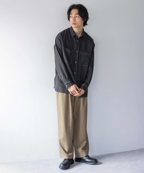 LOWRYS FARM(ローリーズファーム)の「ラナテックワイドパンツ 116660(スラックス・メンズ・ブラウン/グレー・MEDIUM/LARGE)」の12枚目の写真