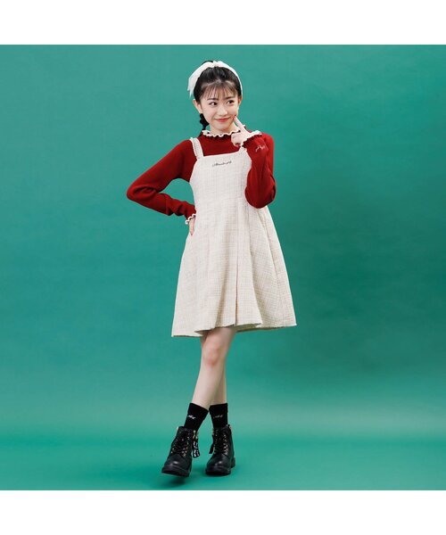 BREEZE(ブリーズ)の「飾りジッパーショートブーツ(ブーツ・キッズ・ワインレッド/ブラック・21/22/23/24)」の3枚目の写真