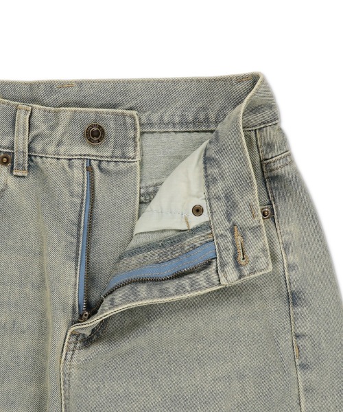 SPINNS(スピンズ)の「切り替えデザイン デニムストレートパンツ(デニムパンツ・レディース・ブルー系その他・M/S)」の13枚目の写真