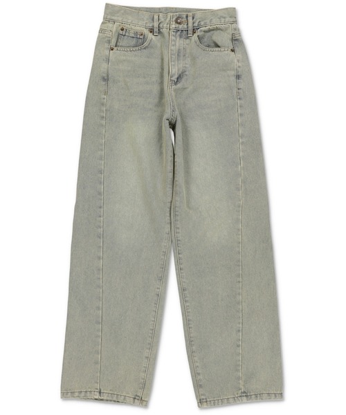 SPINNS(スピンズ)の「切り替えデザイン デニムストレートパンツ(デニムパンツ・レディース・ブルー系その他・M/S)」の11枚目の写真