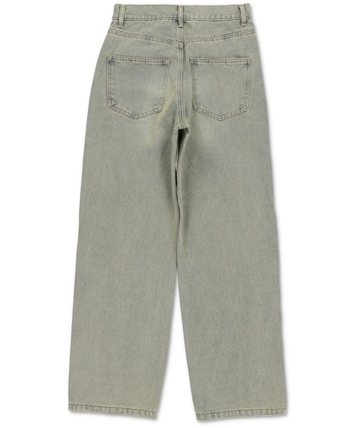 SPINNS(スピンズ)の「切り替えデザイン デニムストレートパンツ(デニムパンツ・レディース・ブルー系その他・M/S)」の12枚目の写真