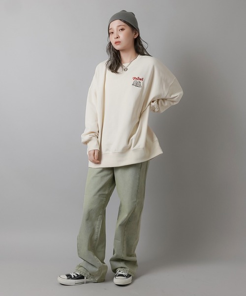 SPINNS(スピンズ)の「切り替えデザイン デニムストレートパンツ(デニムパンツ・レディース・ブルー系その他・M/S)」の14枚目の写真