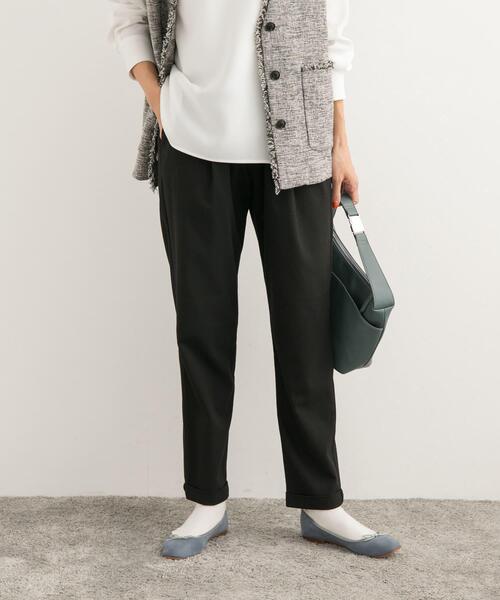 URBAN RESEARCH DOORS(アーバンリサーチドアーズ)の「ツイルストレッチテーパードイージーパンツ(その他パンツ・レディース・ブラック/チャコールグレー/カーキ・SMALL/MEDIUM/X-SMALL)」の15枚目の写真